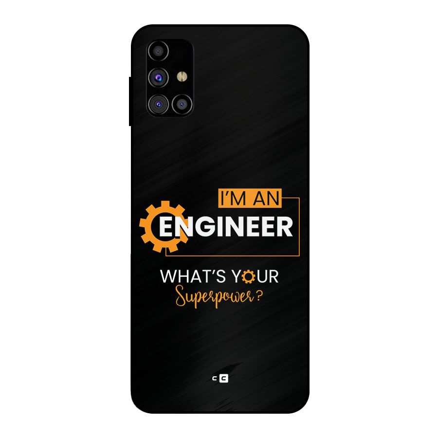Engineer Superpower Metal Back Case for Galaxy M31s
