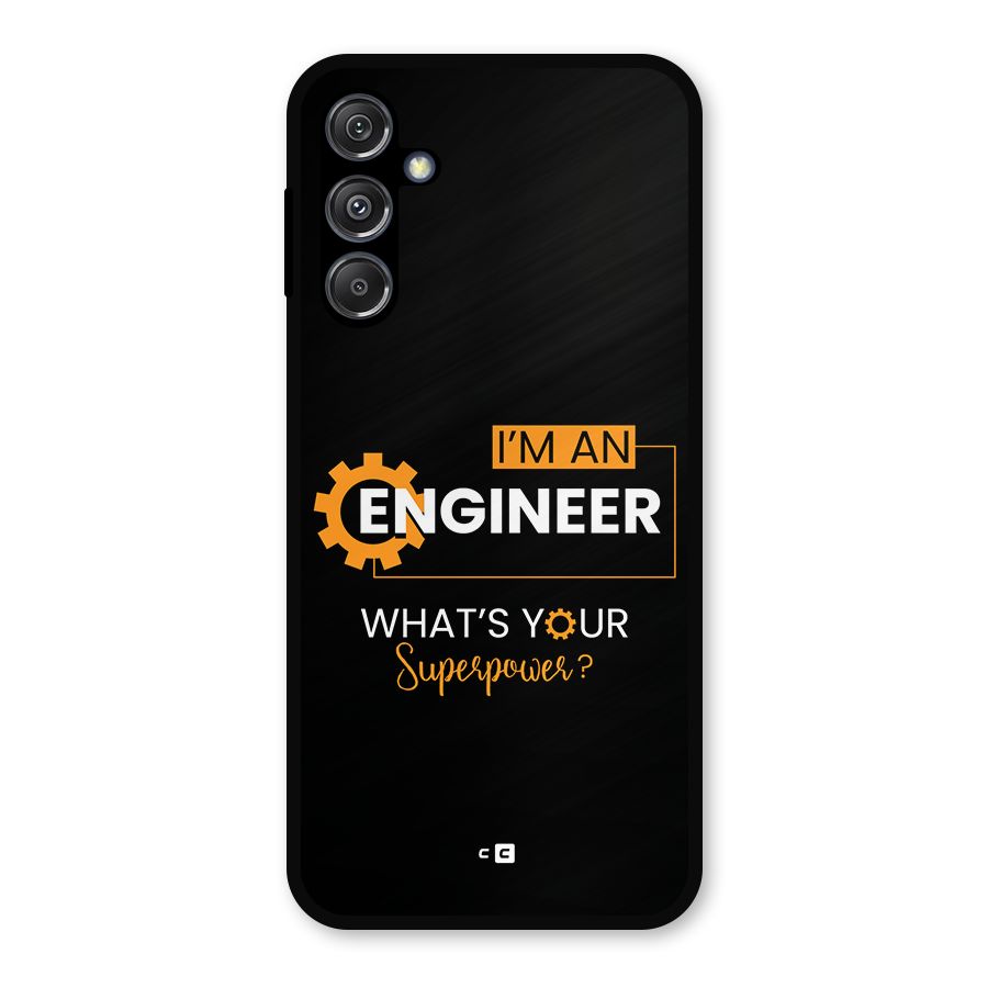 Engineer Superpower Metal Back Case for Galaxy M34 5G