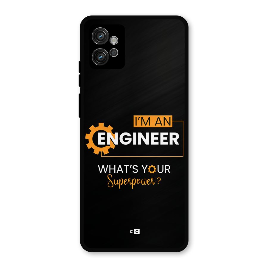 Engineer Superpower Metal Back Case for Moto G32