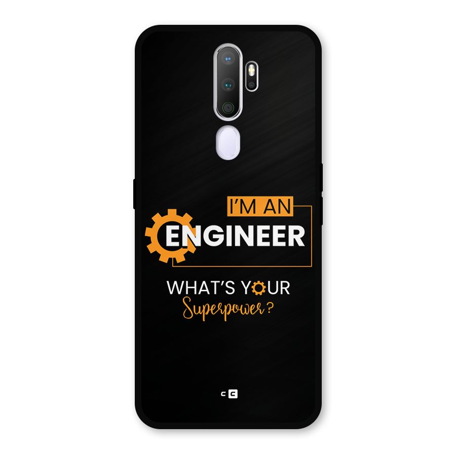 Engineer Superpower Metal Back Case for Oppo A5 (2020)