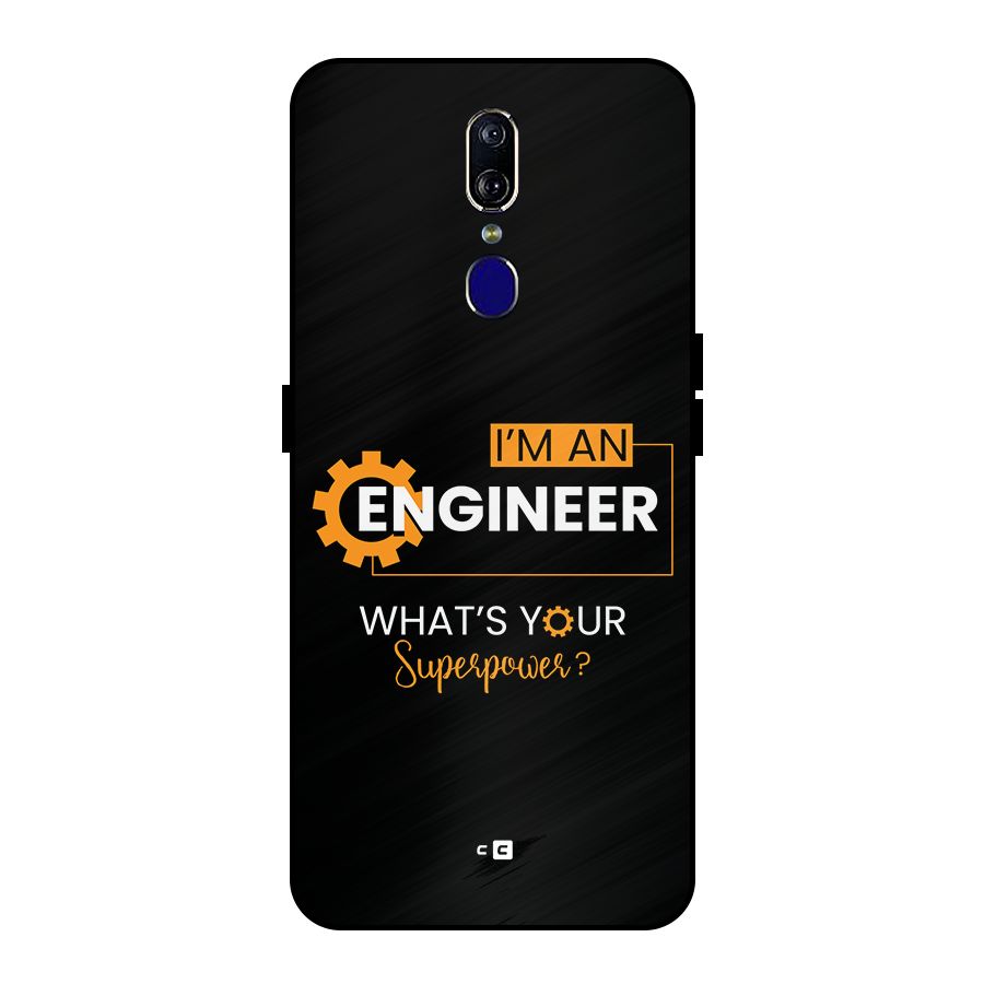 Engineer Superpower Metal Back Case for Oppo F11