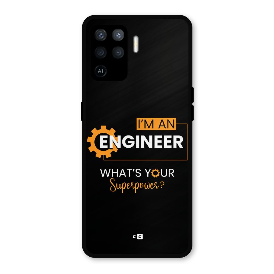 Engineer Superpower Metal Back Case for Oppo F19 Pro