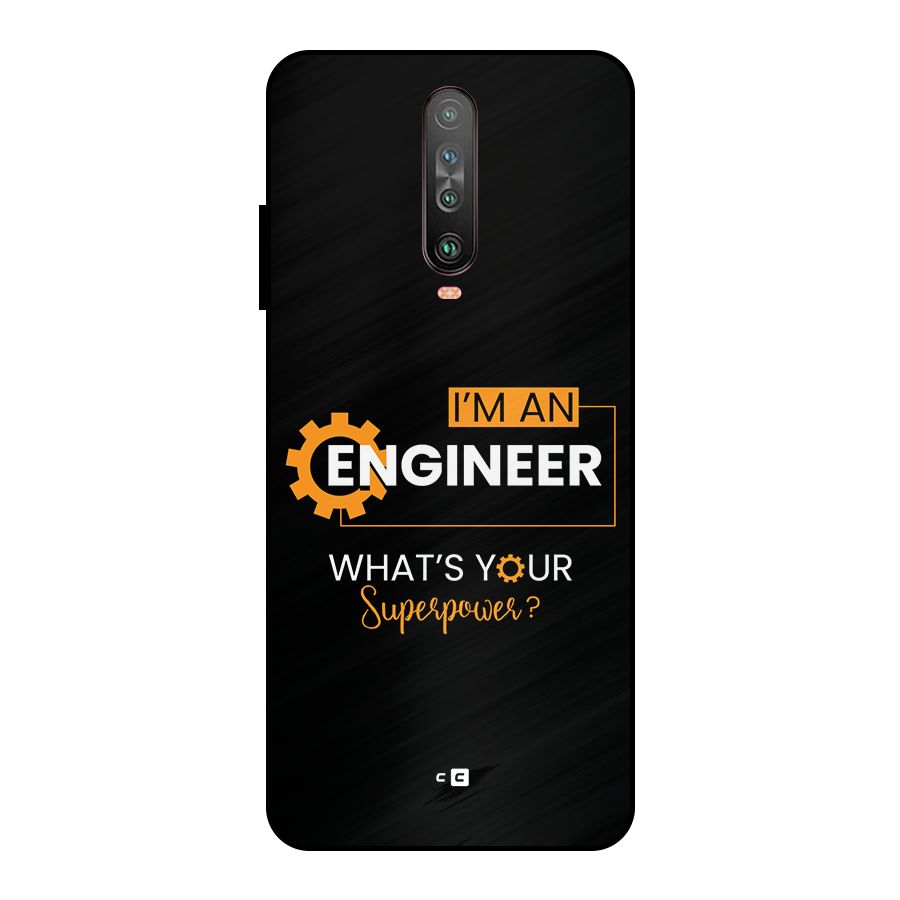 Engineer Superpower Metal Back Case for Poco X2