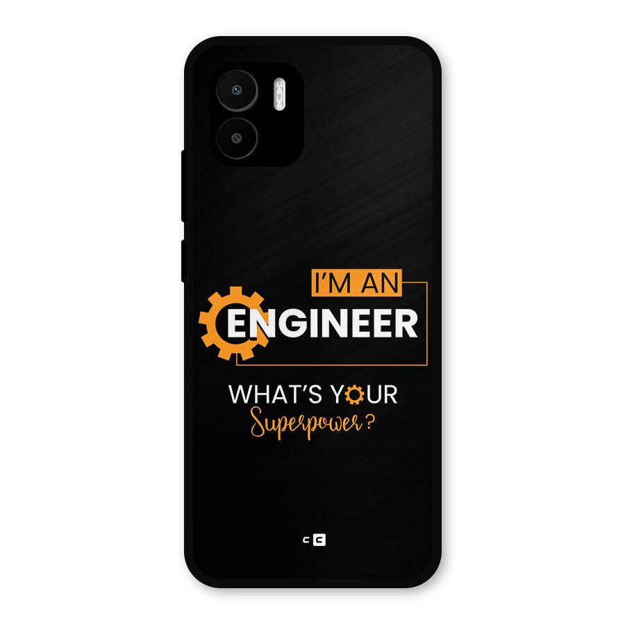 Engineer Superpower Metal Back Case for Redmi A1