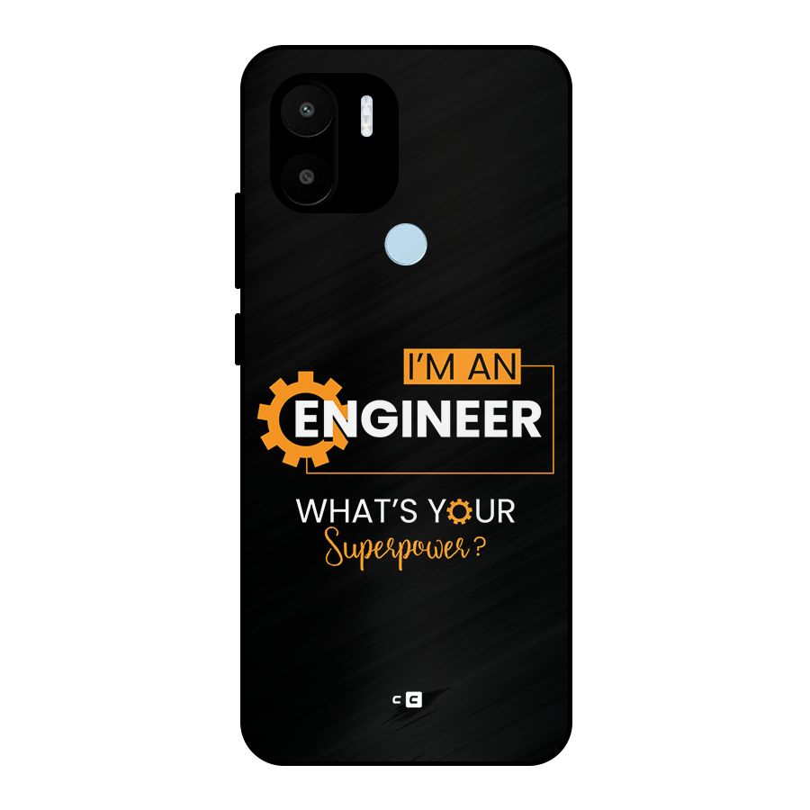 Engineer Superpower Metal Back Case for Redmi A1 Plus