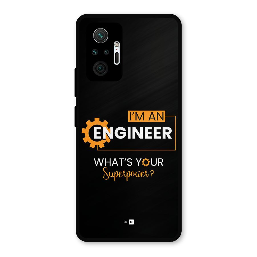 Engineer Superpower Metal Back Case for Redmi Note 10 Pro Max