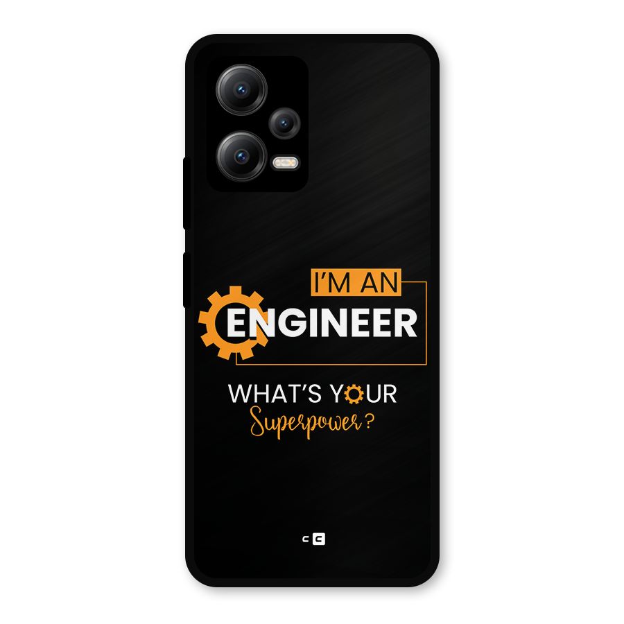 Engineer Superpower Metal Back Case for Redmi Note 12 5G