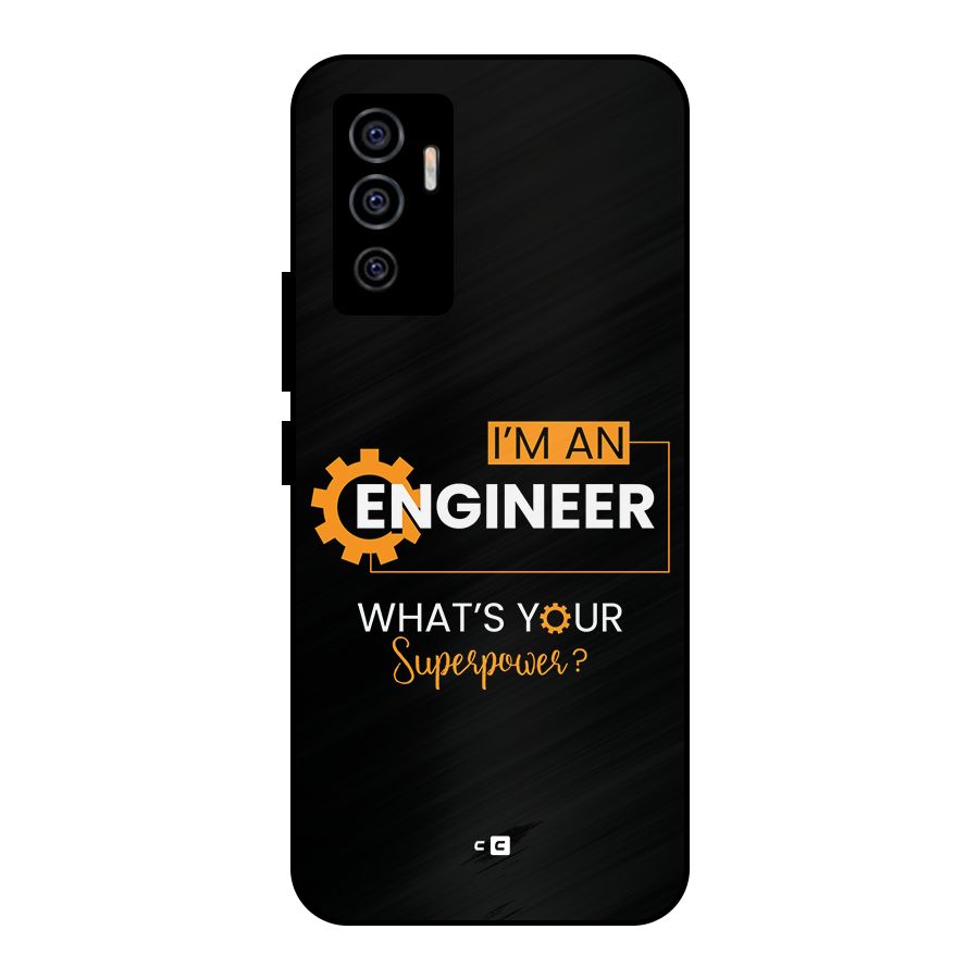 Engineer Superpower Metal Back Case for Vivo V23e