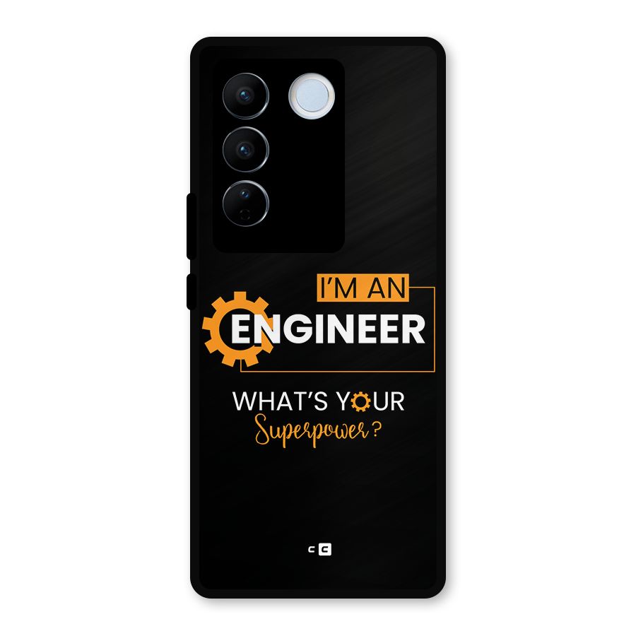 Engineer Superpower Metal Back Case for Vivo V27