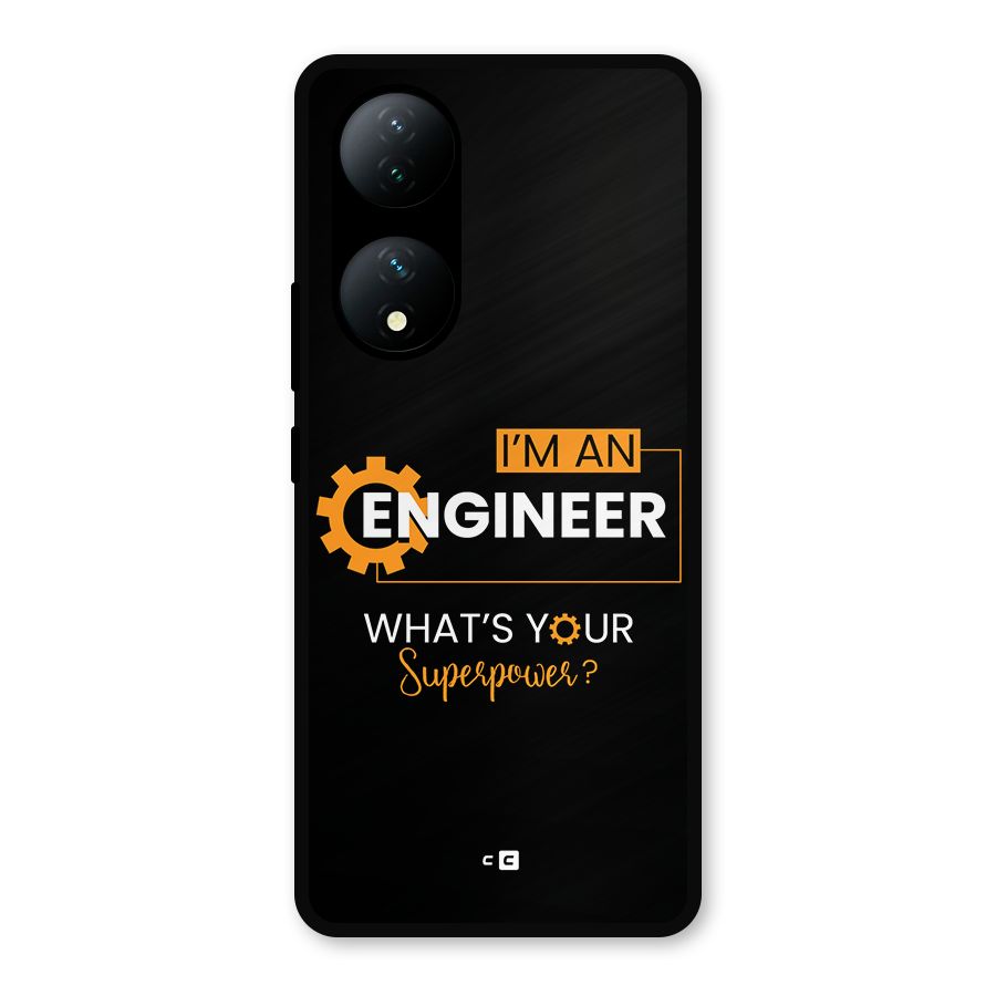 Engineer Superpower Metal Back Case for Vivo Y100