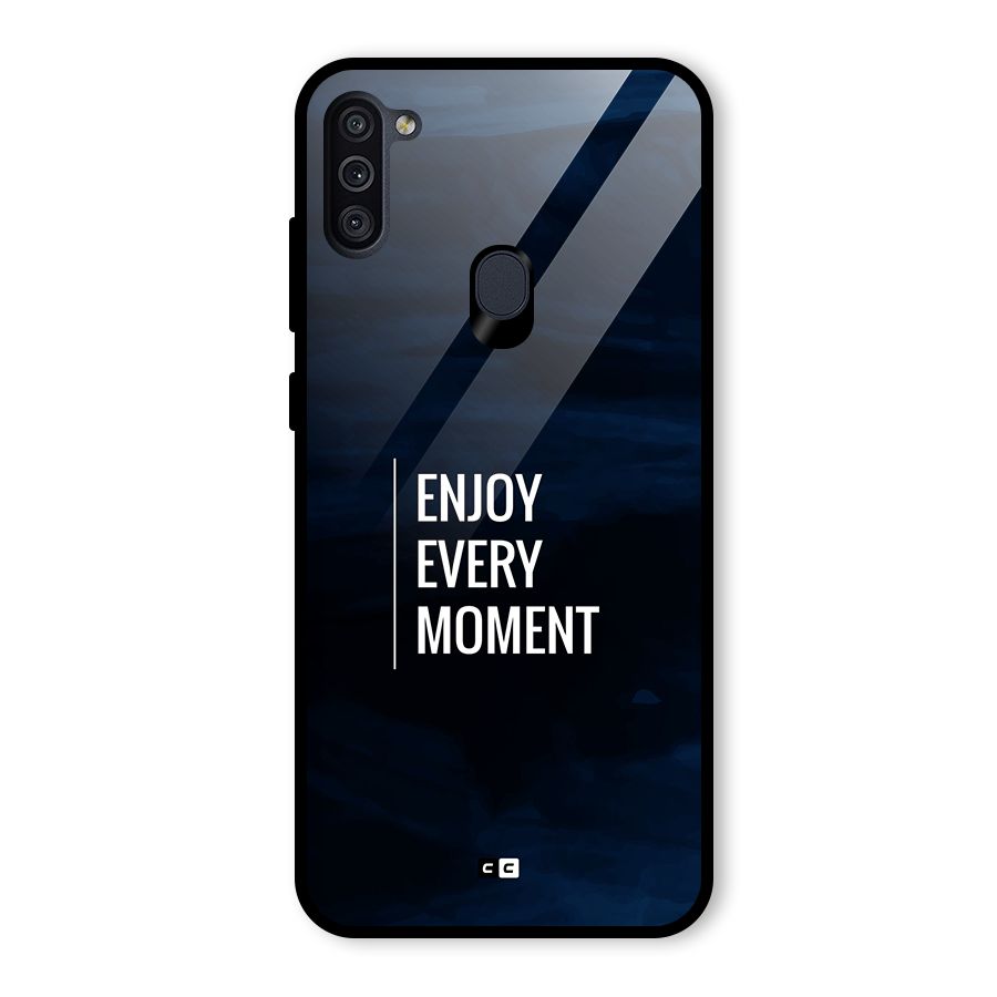 Enjoy Always Glass Back Case for Galaxy M11