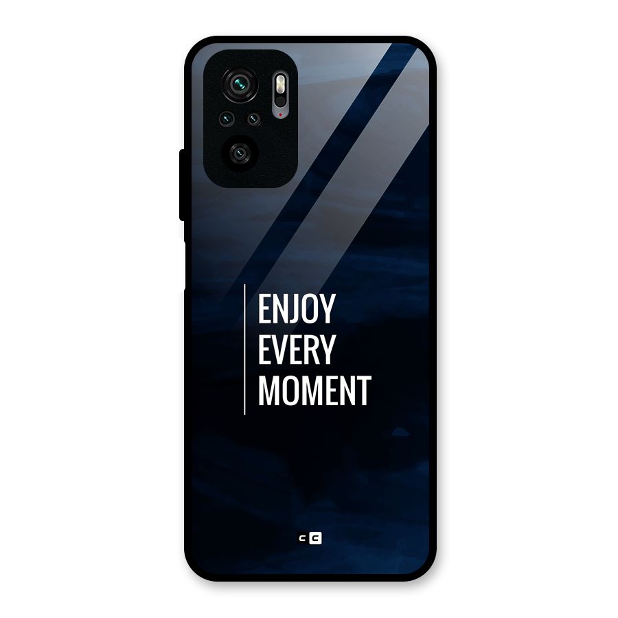 Enjoy Always Glass Back Case for Redmi Note 10S