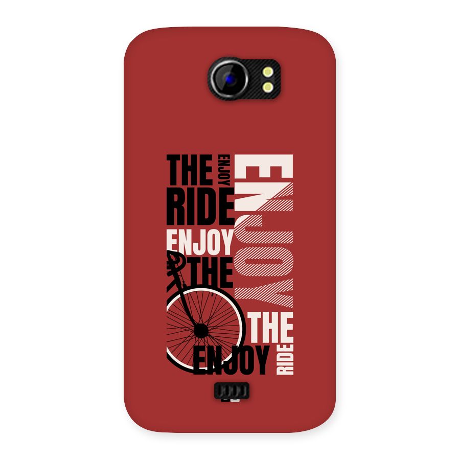 Enjoy The Ride Back Case for Canvas 2 A110