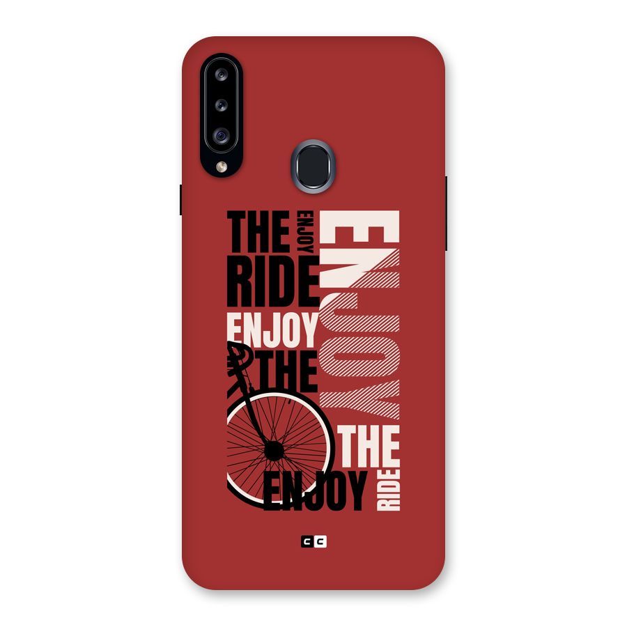 Enjoy The Ride Back Case for Galaxy A20s