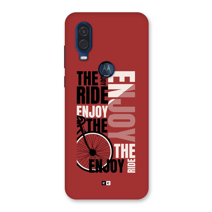 Enjoy The Ride Back Case for Motorola One Vision