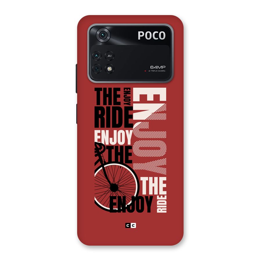Enjoy The Ride Back Case for Poco M4 Pro 4G