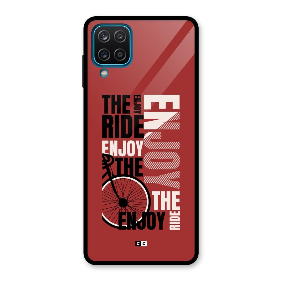 Enjoy The Ride Glass Back Case for Galaxy A12