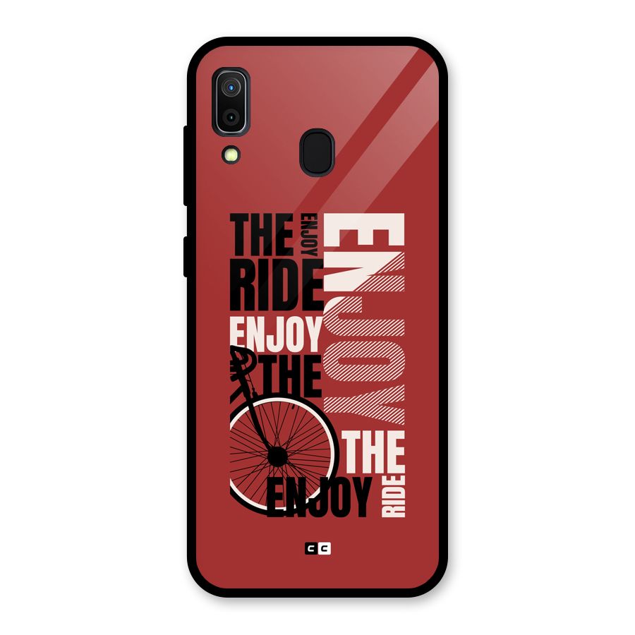 Enjoy The Ride Glass Back Case for Galaxy A30