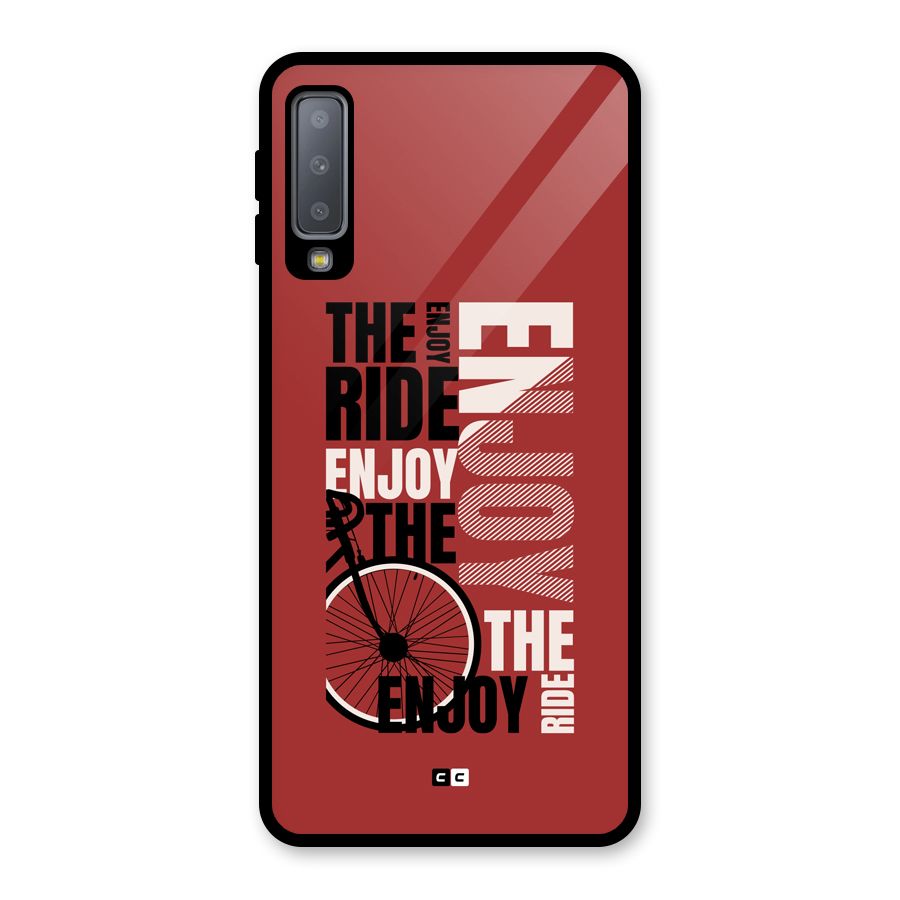 Enjoy The Ride Glass Back Case for Galaxy A7 (2018)