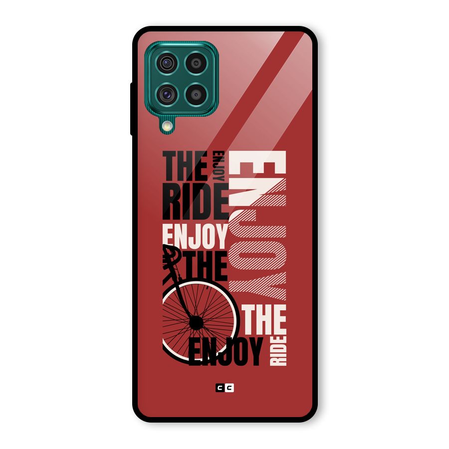 Enjoy The Ride Glass Back Case for Galaxy F62