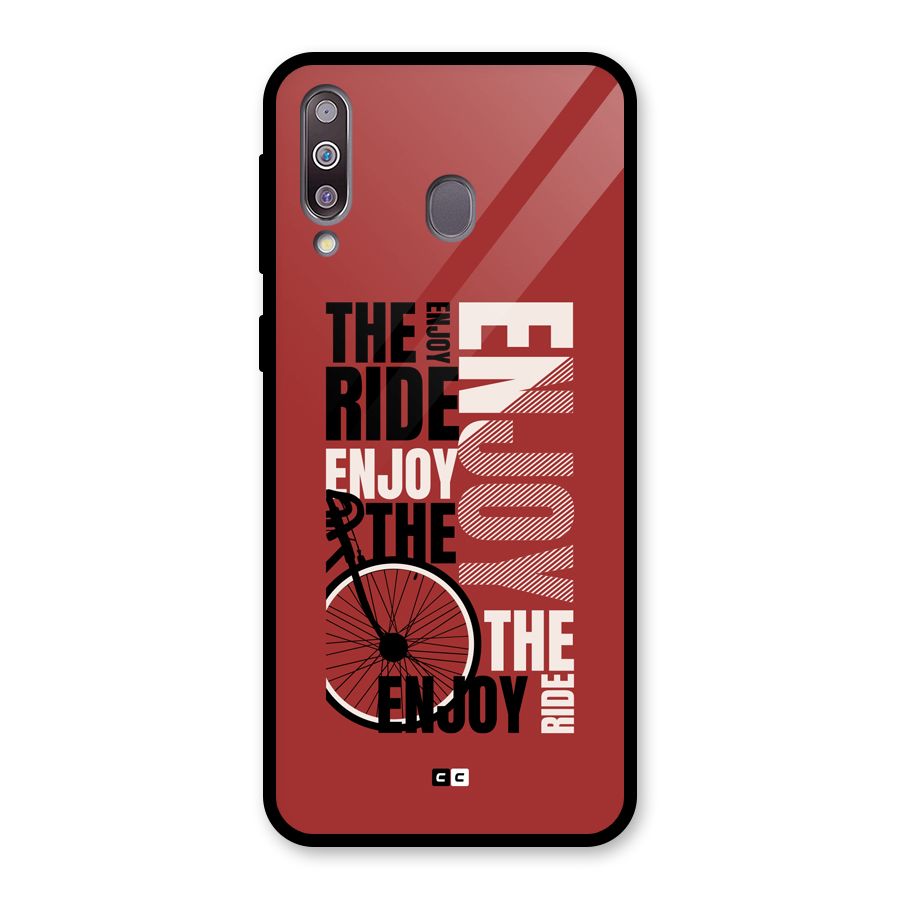 Enjoy The Ride Glass Back Case for Galaxy M30