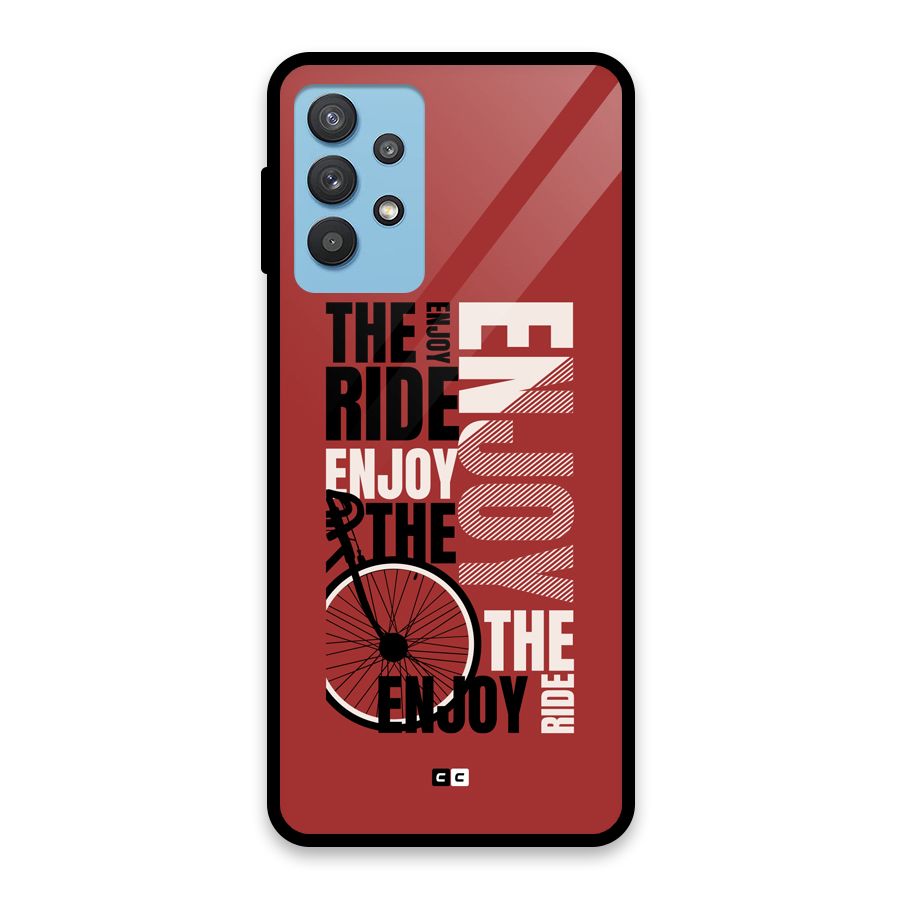 Enjoy The Ride Glass Back Case for Galaxy M32 5G