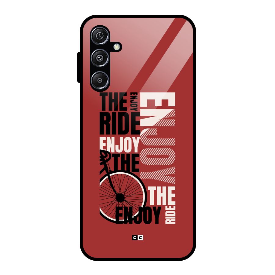 Enjoy The Ride Glass Back Case for Galaxy M34 5G