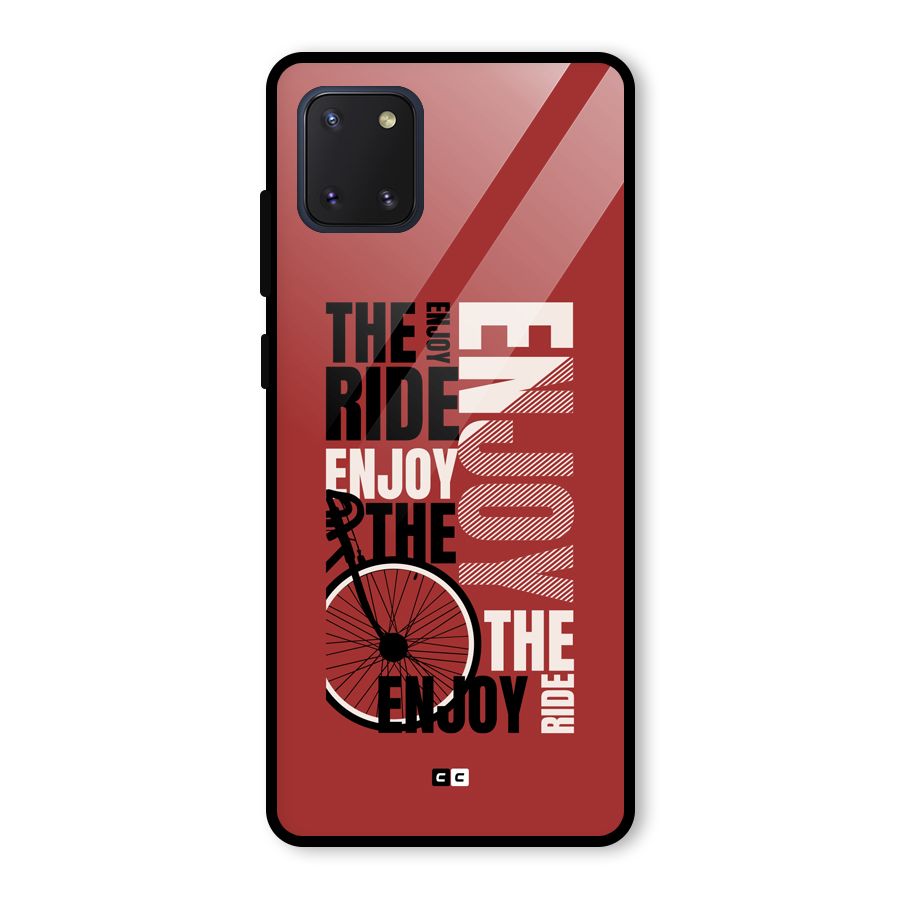 Enjoy The Ride Glass Back Case for Galaxy Note 10 Lite