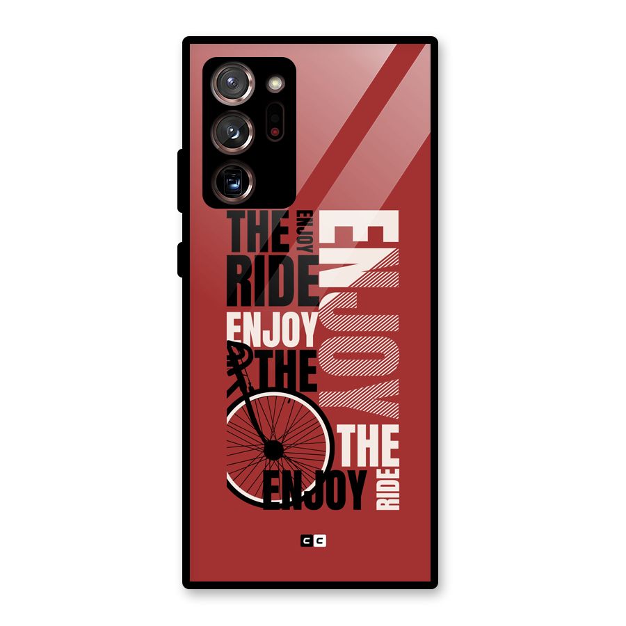 Enjoy The Ride Glass Back Case for Galaxy Note 20 Ultra