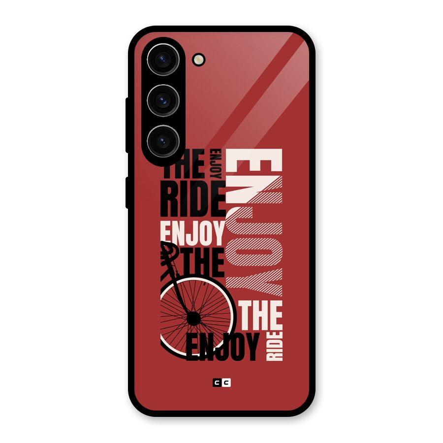 Enjoy The Ride Glass Back Case for Galaxy S23