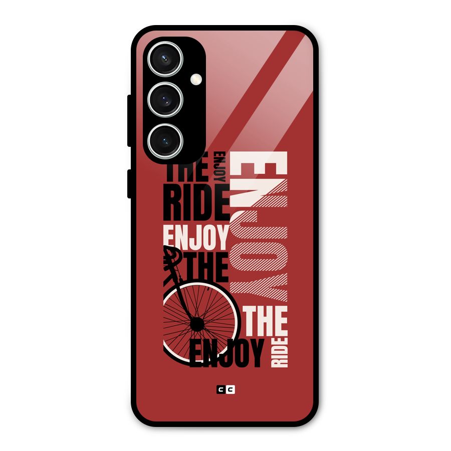 Enjoy The Ride Glass Back Case for Galaxy S23 FE