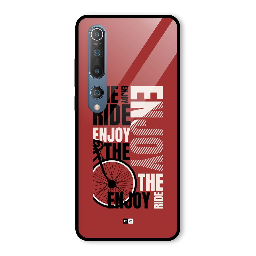 Enjoy The Ride Glass Back Case for Mi 10