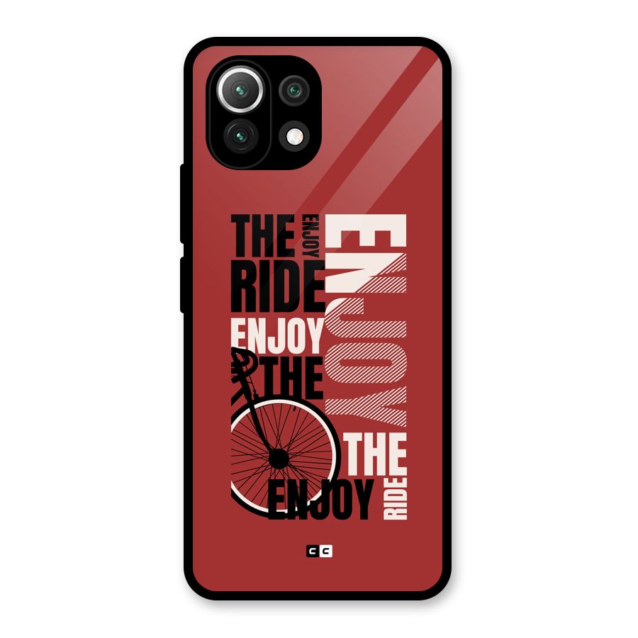 Enjoy The Ride Glass Back Case for Mi 11 Lite