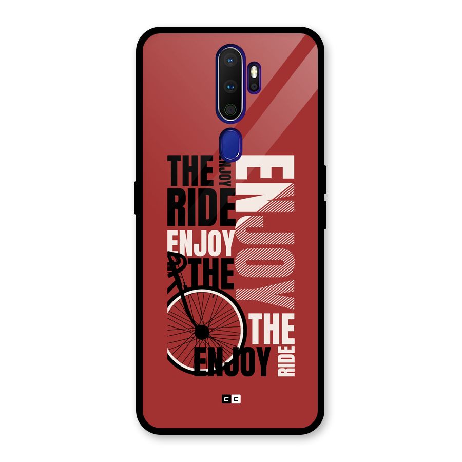 Enjoy The Ride Glass Back Case for Oppo A9 (2020)