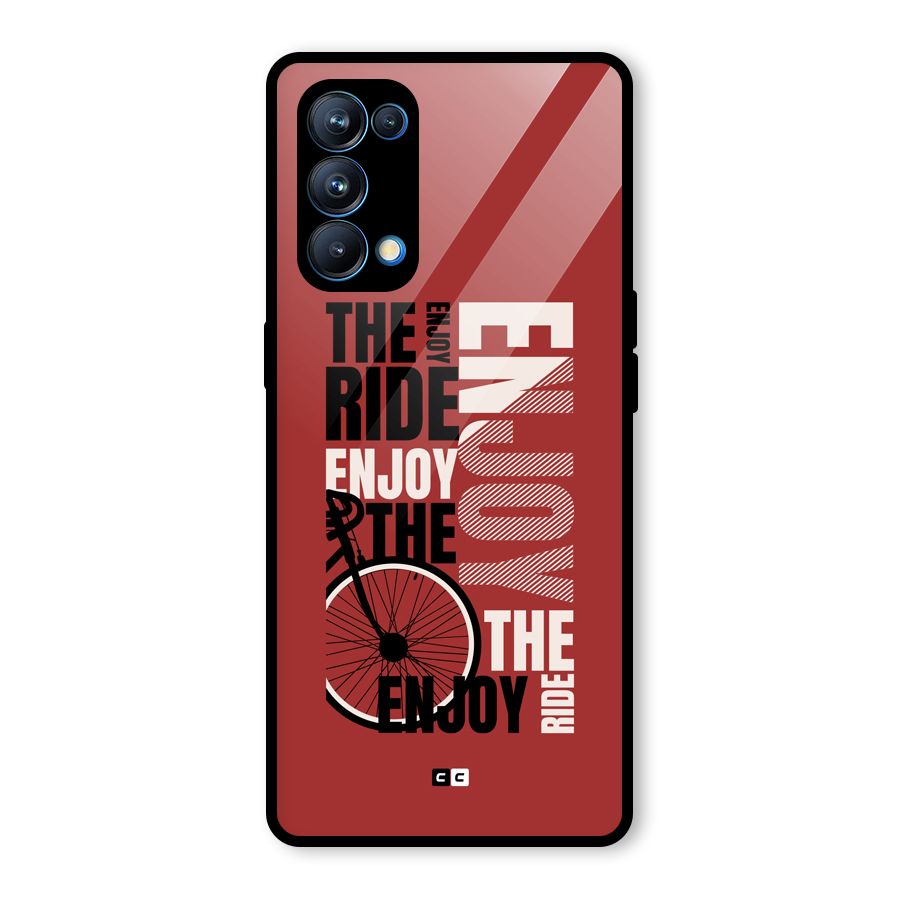 Enjoy The Ride Glass Back Case for Oppo Reno5 Pro 5G
