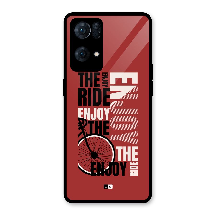 Enjoy The Ride Glass Back Case for Oppo Reno7 Pro 5G