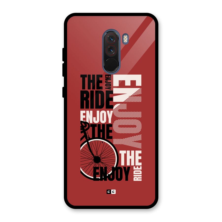 Enjoy The Ride Glass Back Case for Poco F1