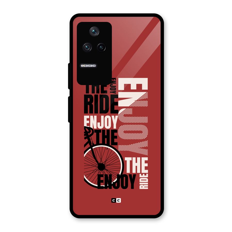 Enjoy The Ride Glass Back Case for Poco F4 5G