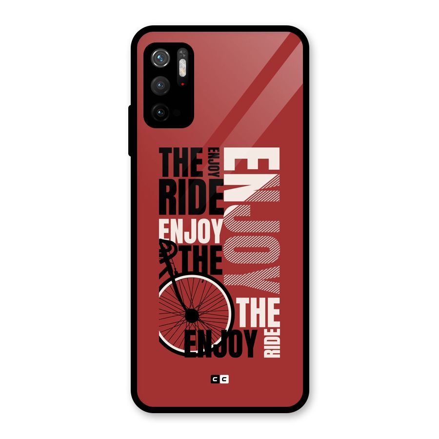 Enjoy The Ride Glass Back Case for Poco M3 Pro 5G