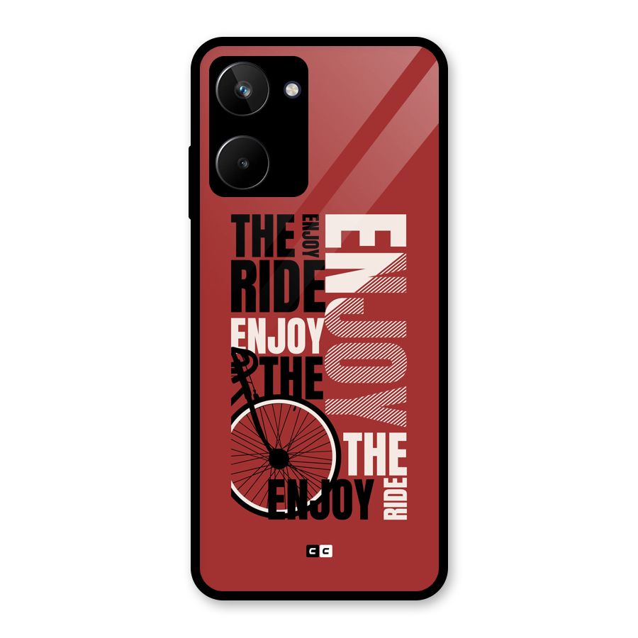 Enjoy The Ride Glass Back Case for Realme 10