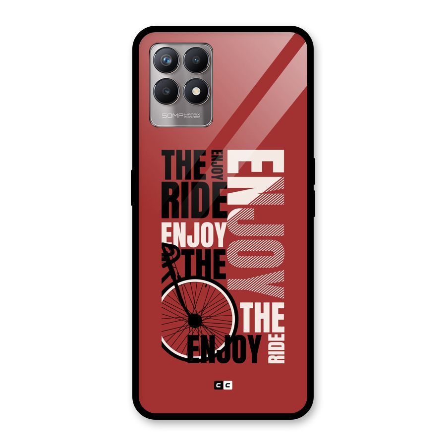 Enjoy The Ride Glass Back Case for Realme 8i