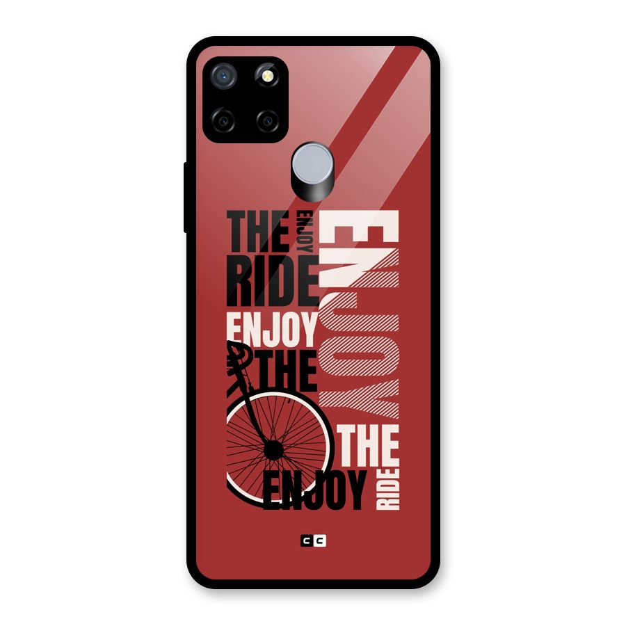 Enjoy The Ride Glass Back Case for Realme Narzo 30A