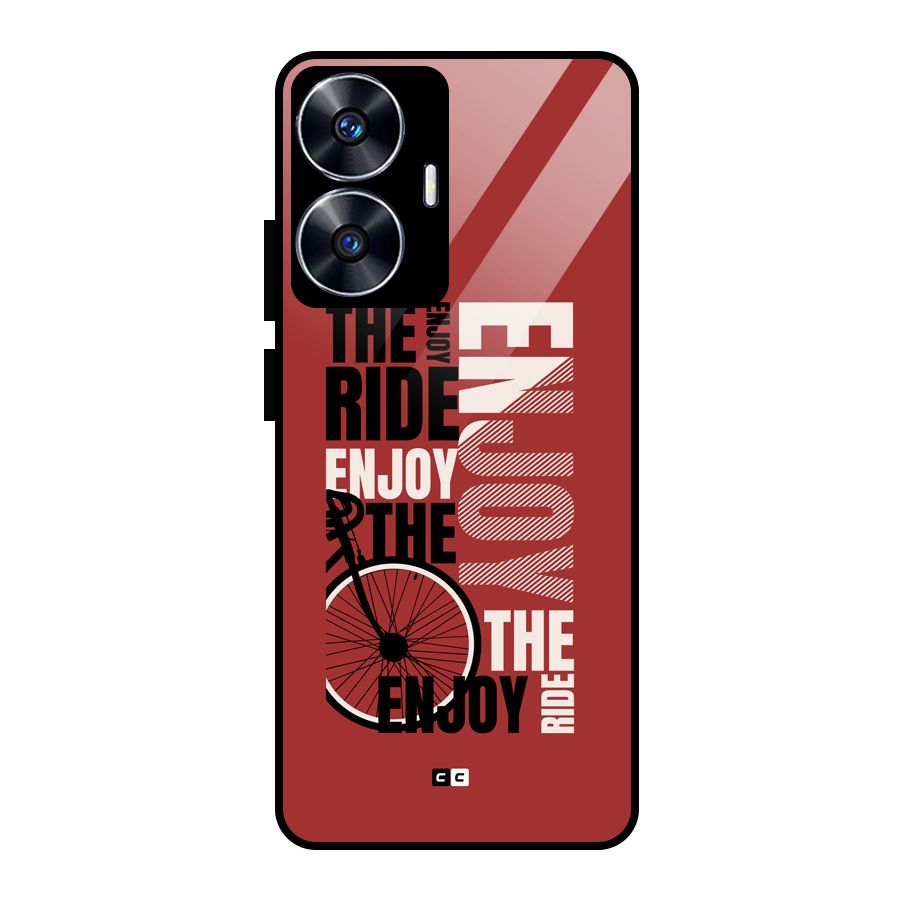 Enjoy The Ride Glass Back Case for Realme Narzo N55