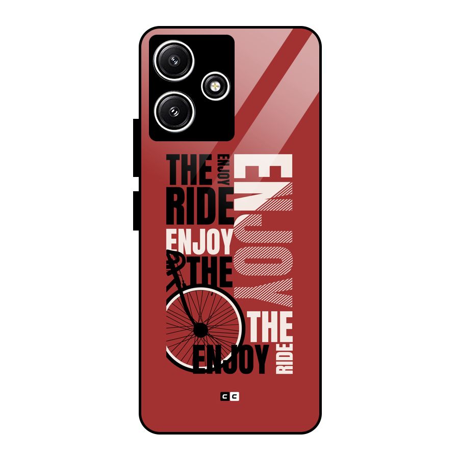 Enjoy The Ride Glass Back Case for Redmi 12 5G