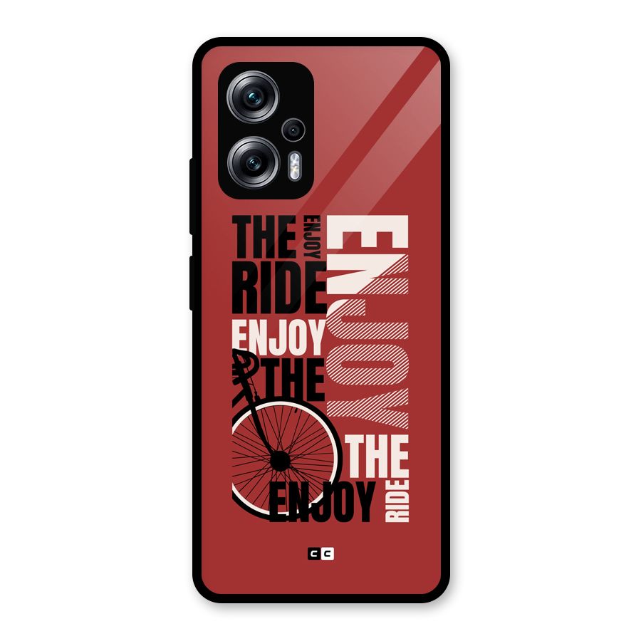 Enjoy The Ride Glass Back Case for Redmi K50i
