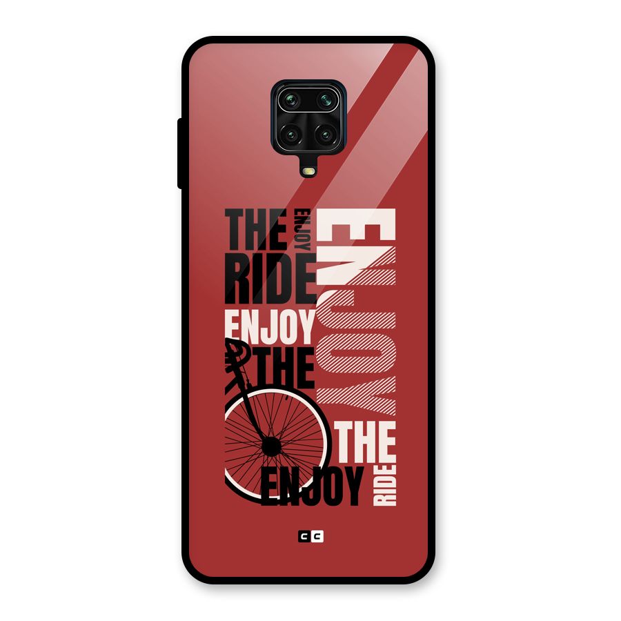 Enjoy The Ride Glass Back Case for Redmi Note 10 Lite