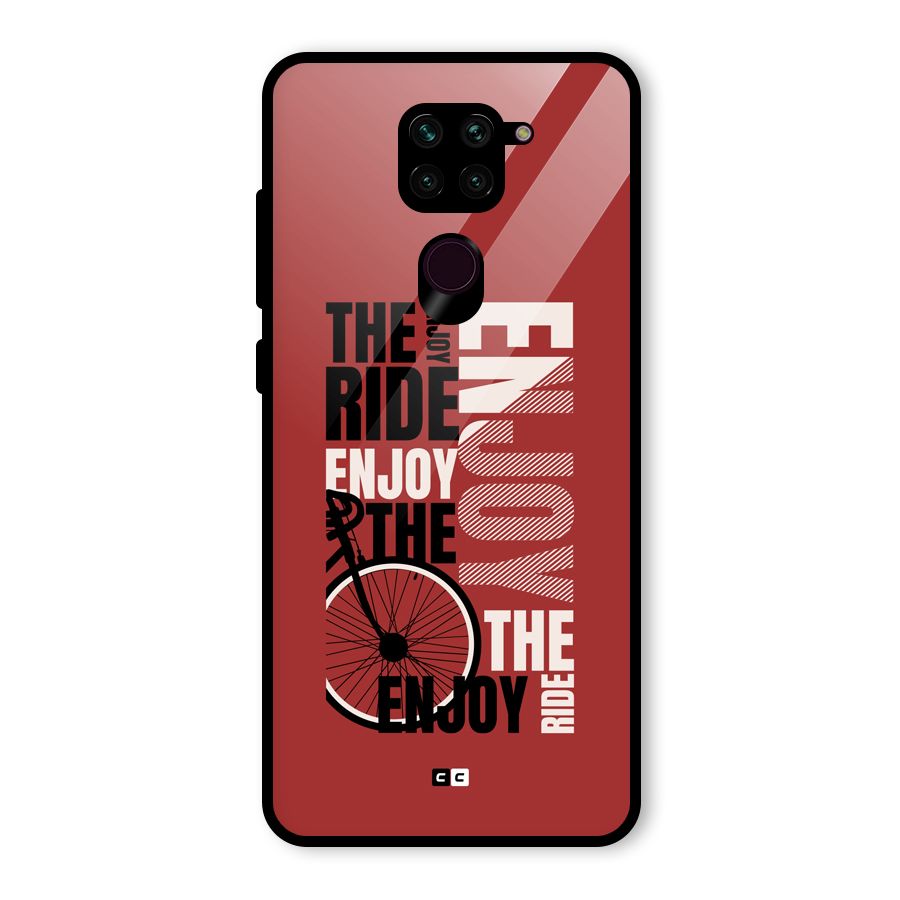 Enjoy The Ride Glass Back Case for Redmi Note 9