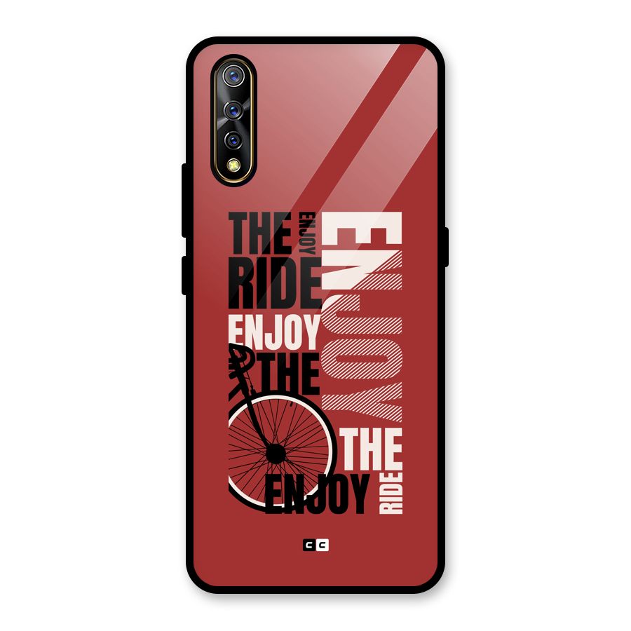 Enjoy The Ride Glass Back Case for Vivo S1