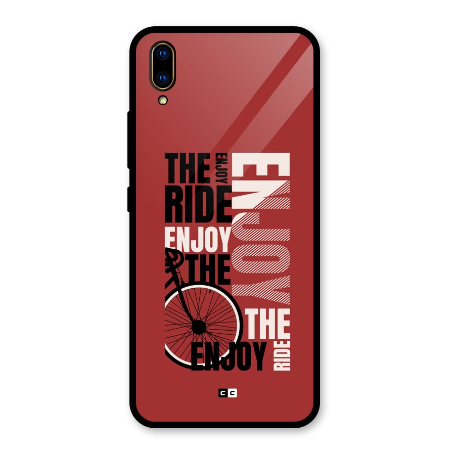 Enjoy The Ride Glass Back Case for Vivo V11 Pro