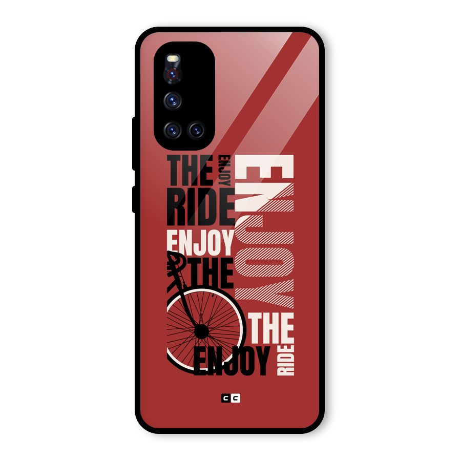 Enjoy The Ride Glass Back Case for Vivo V19